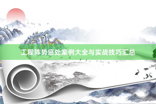 工程阵势惩处案例大全与实战技巧汇总